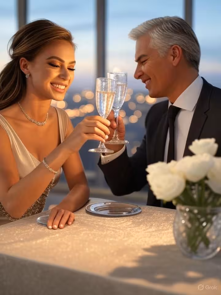 Stunning young woman in her early twenties with perfect makeup, glossy styled hair, and radiant smil