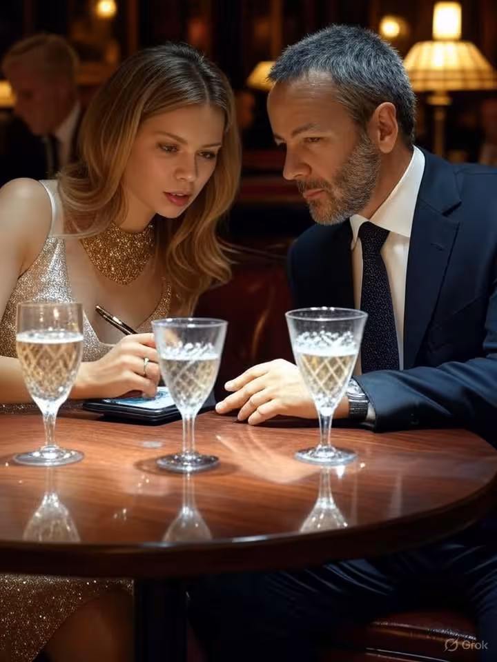 Sophisticated mature businessman in his early 50s with salt-and-pepper hair in an impeccable Tom For